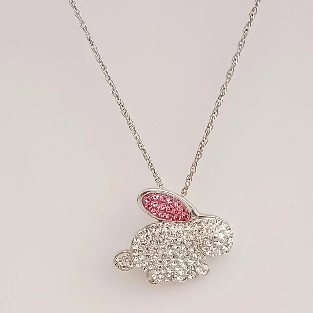 925 AU Bunny Rabbit Necklace 18
